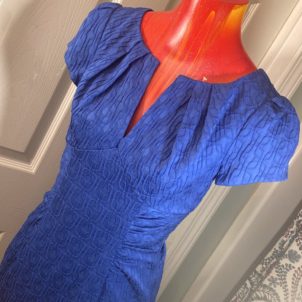 ADRIANNA PAPELL Blue Dress - Picture 6 of 14